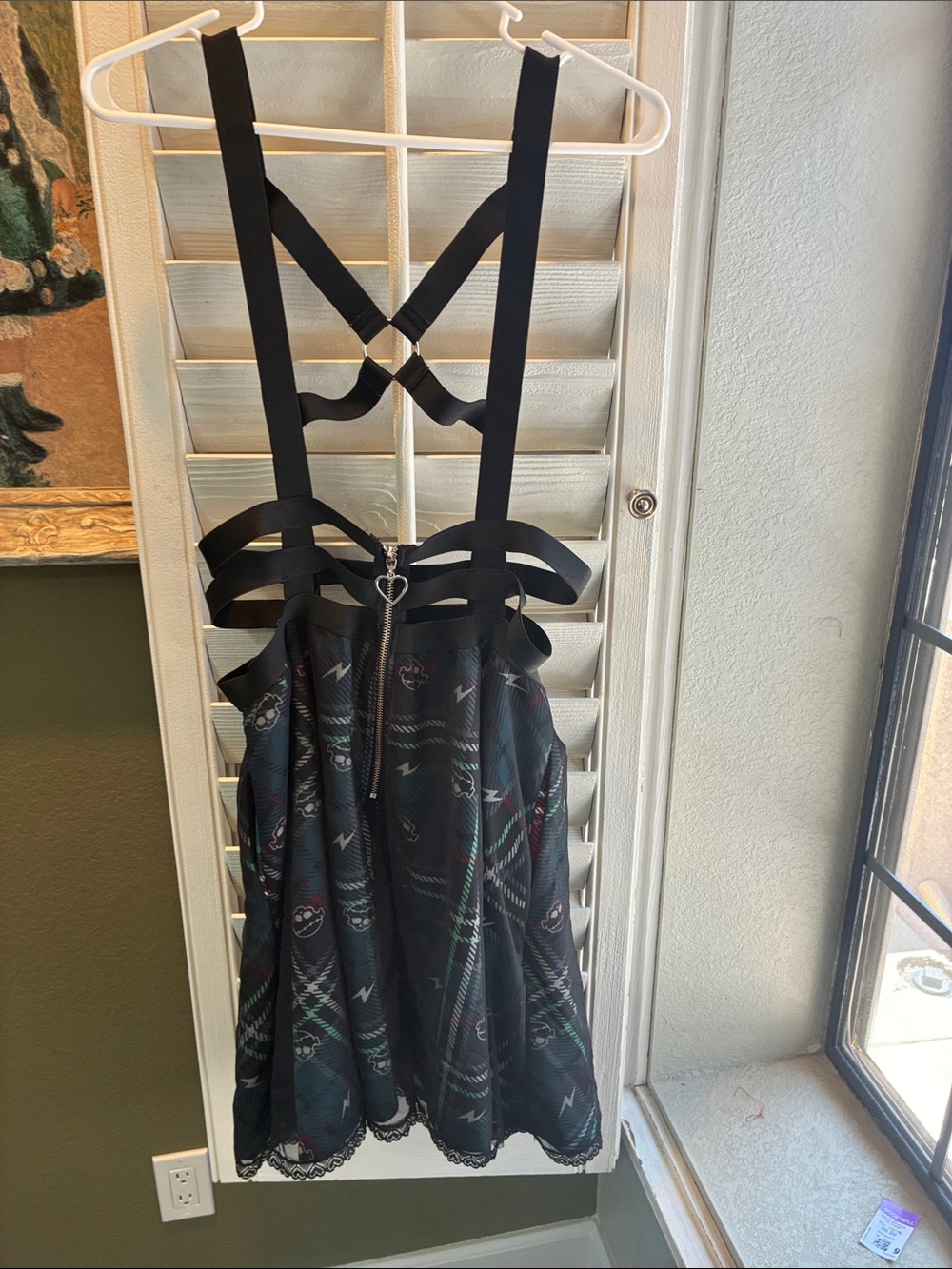Mattel Black Top with Dark Green Plaid Skater Skirt - Picture 8 of 16